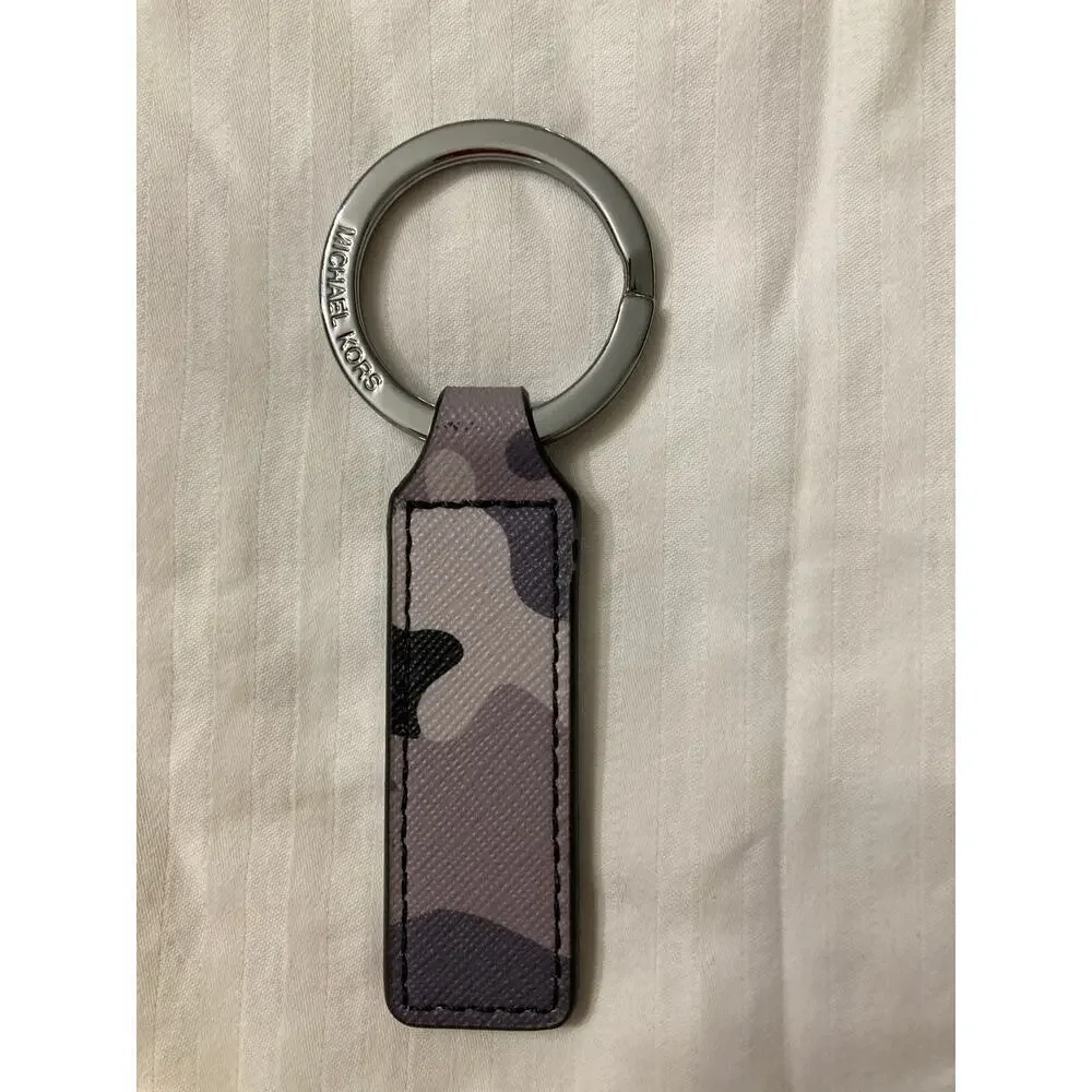 MICHAEL KORS GRAY, TAN, BLACK CAMO KEY CHAIN
